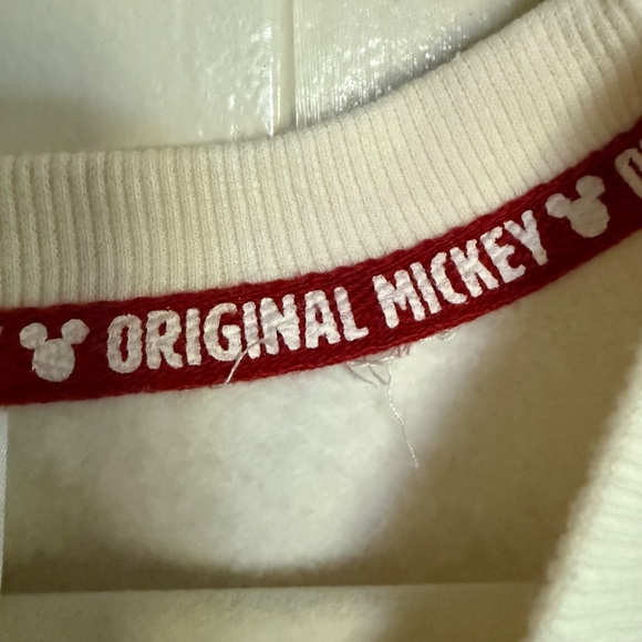 Disneyland Original Mickey Mouse Pullover Sweatshirt Cream Size XXL - Picture 4 of 12